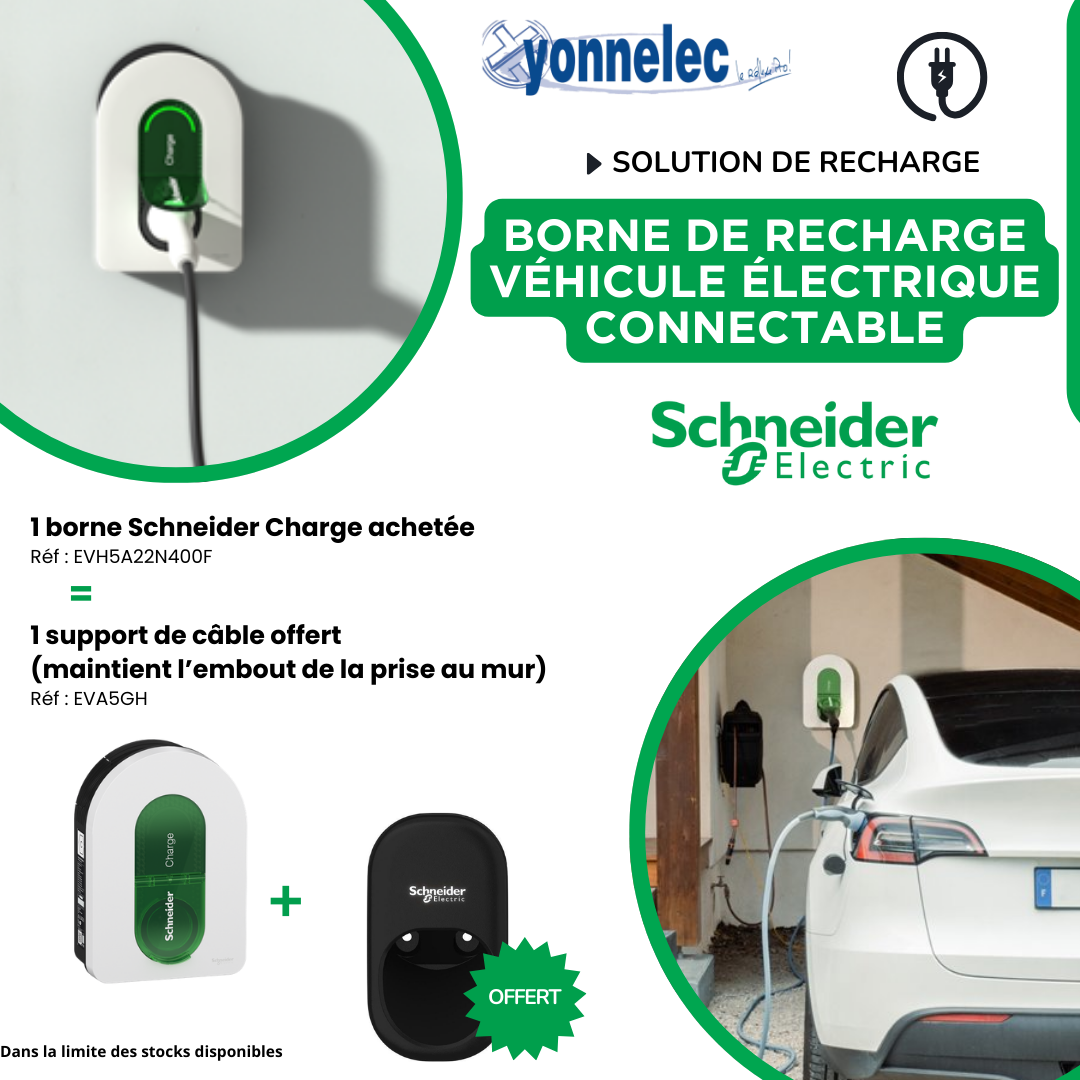 Borne de recharge véhicule électrique connectable