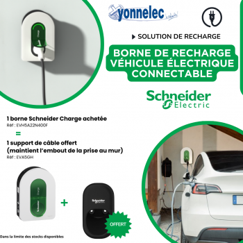 Borne de recharge véhicule électrique connectable - Yonnelec Sens 89